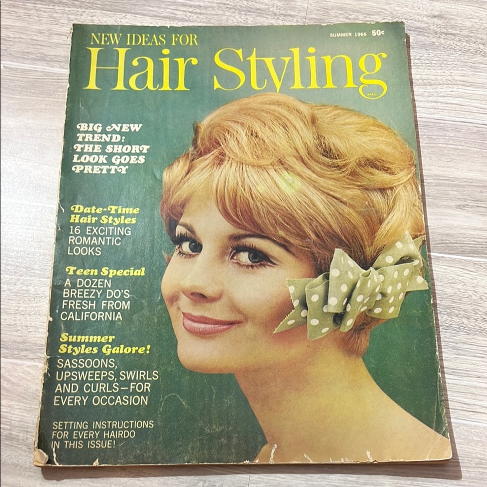 Summer 1966 New Ideas for Hair Styling magazine